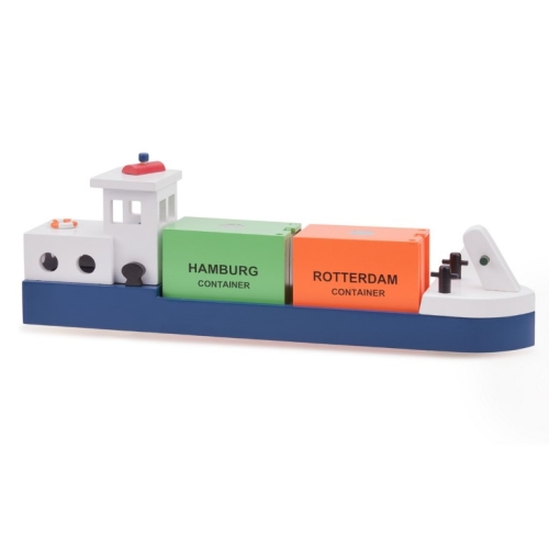 New Classic Toys Inland vessel with 2 Containers